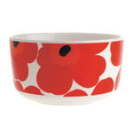 Bowls, Oiva - Unikko bowl 5 dl, white - red - blue, White