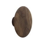 Wall hooks, Dots Wood coat hook, walnut, Brown