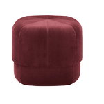 Circus pouf, small, dark red velour Circus pouf, small, dark red velour