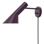 AJ wall lamp V3, aubergine