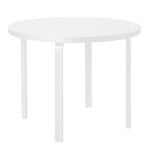 Aalto table 90A, all white Aalto table 90A, all white