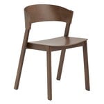 Cover side chair, stained dark brown