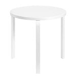 Aalto table 90B, all white Aalto table 90B, all white