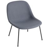 Fiber lounge chair, tube base,  Divina 154 - black