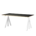 String Works height adjustable work desk, 140 cm, charcoal String Works height adjustable work desk, 140 cm, charcoal
