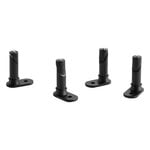 Outdoor benches, Palissade fixation bracket, set of 4, Black