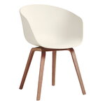 About A Chair AAC22, lacquered walnut - cream white