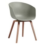 About A Chair AAC22, lacquered walnut - dusty green