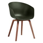 About A Chair AAC22, lacquered walnut -  green