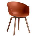 Dining chairs, About A Chair AAC22, lacquered walnut - orange, Brown Dining chairs, About A Chair AAC22, lacquered walnut - orange, Brown