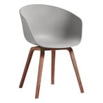 About A Chair AAC22, lacquered walnut - concrete grey