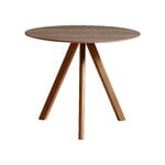 CPH20 round table, 90 cm, lacquered walnut