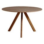 CPH20 round table, 120 cm, lacquered walnut