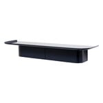 Wall shelves, Korpus shelf L, 7 hooks, midnight blue, Blue