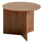 Coffee tables, Slit Wood table, 45 cm, lacquered walnut, Natural
