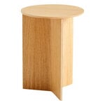 Tavoli da salotto, Tavolo Slit Wood, 35 cm, alto, rovere laccato, Naturale