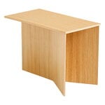 Coffee tables, Slit Wood Oblong table, 50 x 28 cm, lacquered oak, Natural