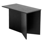 Tables basses, Table Slit Wood Oblong, 50 x 28 cm, noir, Noir