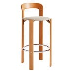 Dining chairs, Rey bar chair, 75 cm, golden - beige Steelcut Trio 213, Brown
