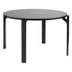 Coffee tables, Rey table, 128 cm, deep black - vulcano, Black