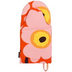 Guanto da forno Pieni Unikko, arancione - rosa - giallo Guanto da forno Pieni Unikko, arancione - rosa - giallo