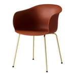 Elefy JH28 chair, copper brown - brass Elefy JH28 chair, copper brown - brass