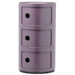 Componibili storage unit, 3 modules, purple