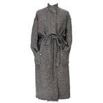 Terva bathrobe, black - linen