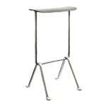 Officina bar stool, medium, galvanized, metallised grey
