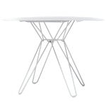 Terassipöydät, Tio ruokapöytä, 100 cm, valkoinen, Valkoinen