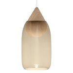 Liuku Drop pendant, smoked glass shade Liuku Drop pendant, smoked glass shade