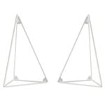 Seinähyllyt, Pythagoras hyllynkannattimet 2 kpl, valkoinen, Valkoinen
