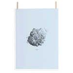 Nature 1:1 Hailstone poster, blue Nature 1:1 Hailstone poster, blue