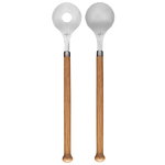 Oak salad utensils Oak salad utensils