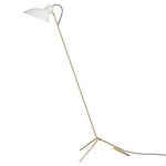 Astep VV Cinquanta floor lamp, brass - white