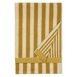 Kaksi Raitaa bath towel, ochre - off white Kaksi Raitaa bath towel, ochre - off white