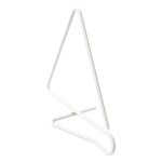 Fermalibro in filo metallico, triangolare, bianco