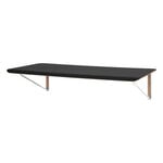 Carl Hansen & Søn AB019 työpöytä, 120 x 60 cm, öljytty tammi - musta laminaatti - teräs