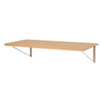 Carl Hansen & Søn AB019 työpöytä, 120 x 60 cm, lakattu tammi - ruostumaton teräs