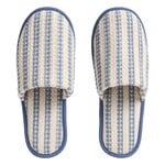HAY Waffle slippers, one size, stripe dusty blue