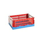 Colour Crate Mix, S, recycled plastic, red