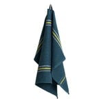 HAY Canteen keittiöpyyhe, 52 x 80 cm, green - yellow block stripe