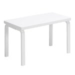 Benches, Aalto bench 153B, solid seat, white, White
