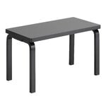 Benches, Aalto bench 153B, solid seat, black, Black