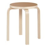 Stools, Aalto stool E60, walnut linoleum - birch, Brown