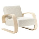 Armchairs & lounge chairs, Aalto armchair 400 "Tank", birch - cream/pearl Nubia 02, Beige
