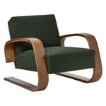 Armchairs & lounge chairs, Aalto armchair 400 "Tank", walnut - dark green Vidar 972, Brown
