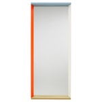 Wall mirrors, Colour Frame mirror, large, blue - orange, Multicolour