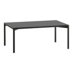 Kiki low table, 100 x 60 cm, black - black linoleum