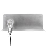 , 90° wall light, stainless steel, Silver